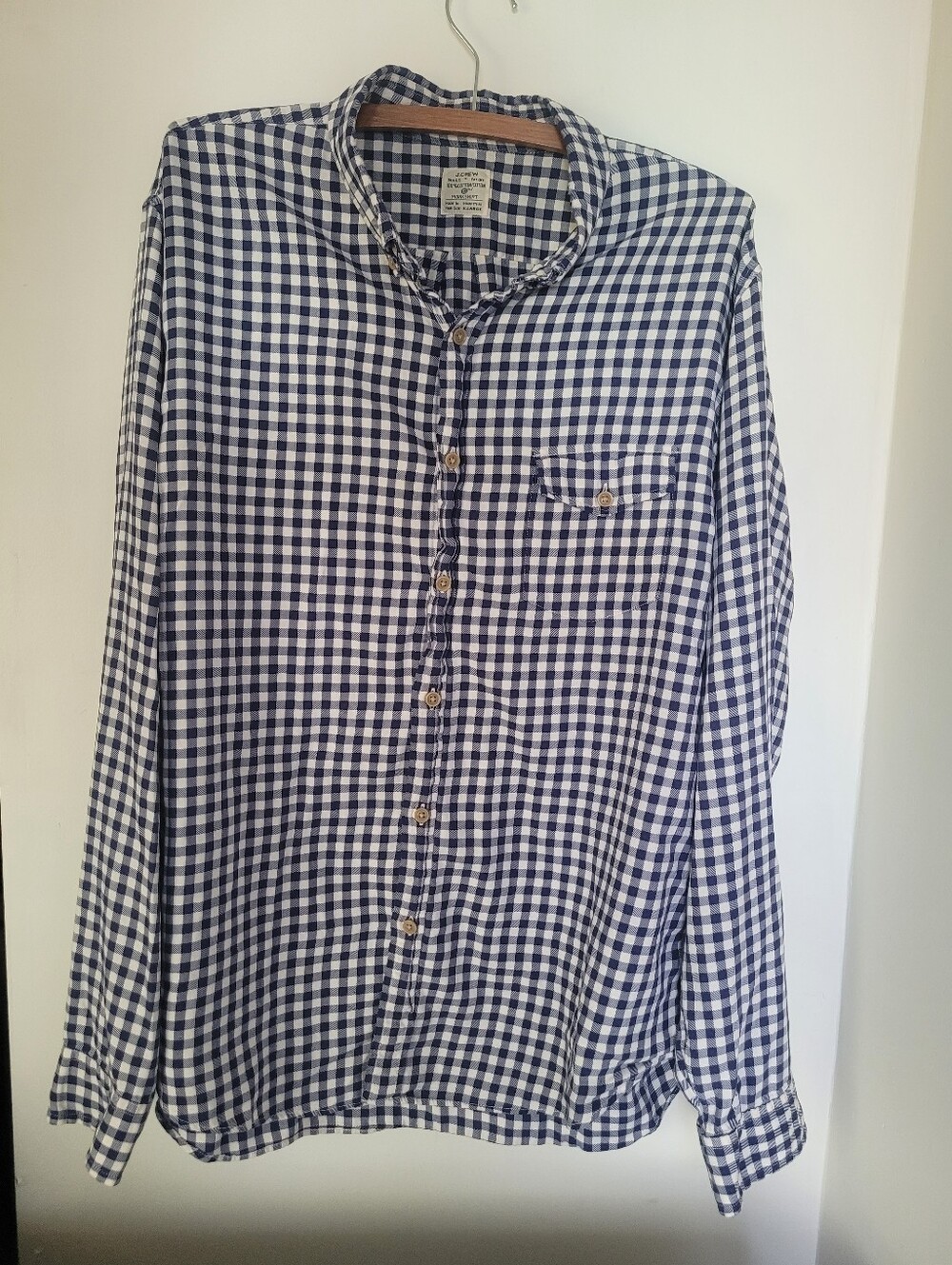 J. Crew Checkered Cotton Work shirt